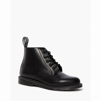 Dr Martens Női Emmeline Smooth Bőr Lace Up Bokacsizma Fekete